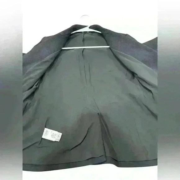 LL Bean Signature Blazer Grey Rayon Nylon Spandex Lined Professional Business 4 - Picture 8 of 10